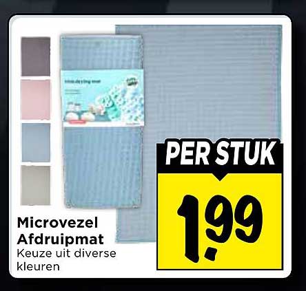 Microvezel Afdrupmat Keuze uit diverse kleuren