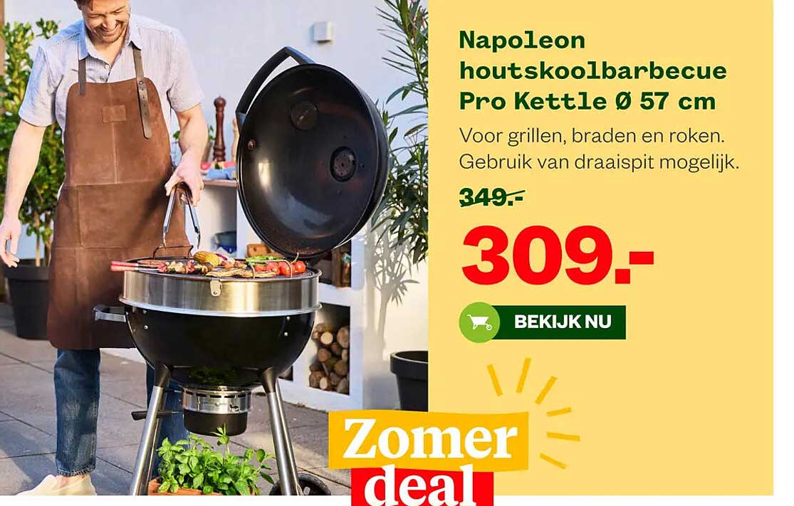 Napoleon houtskoolbarbecue Pro Kettle Ø 57 cm
