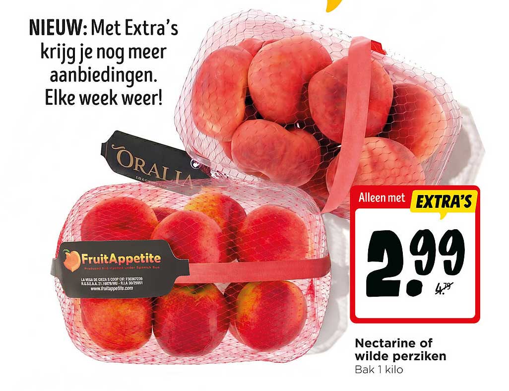 Nectarine of wilde perziken
