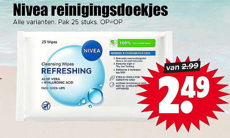 Nivea reinigingsdoekjes