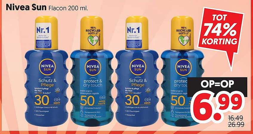 Nivea Sun Flacon 200 ml.
