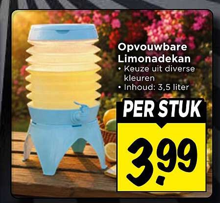 Opvouwbare Limonadekan