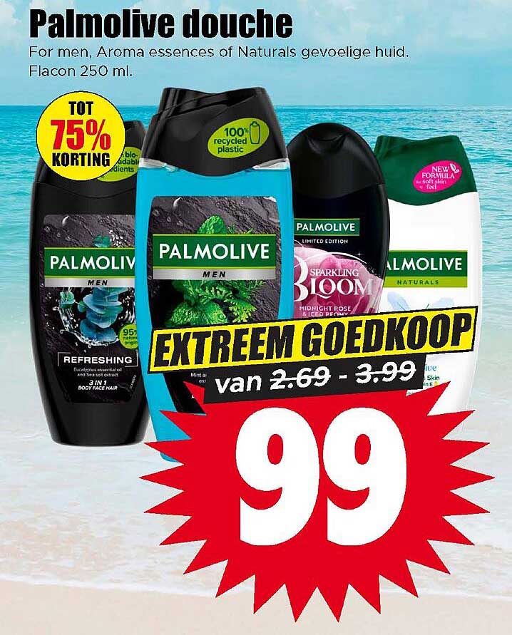 Palmolive douche EXTREEM GOEDKOOP