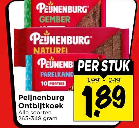 Peijnenburg Ontbijtkoek Alle soorten 265-348 gram