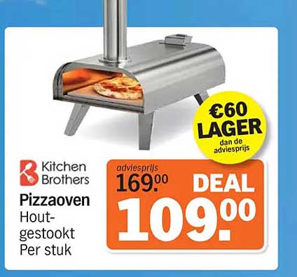 Pizzaoven Hout-gestookt Per stuk