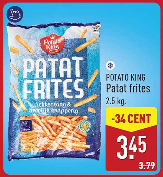 POTATO KING Patat frites 2,5 kg. -34 CENT