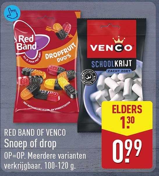 RED BAND OF VENCO Snoep of drop