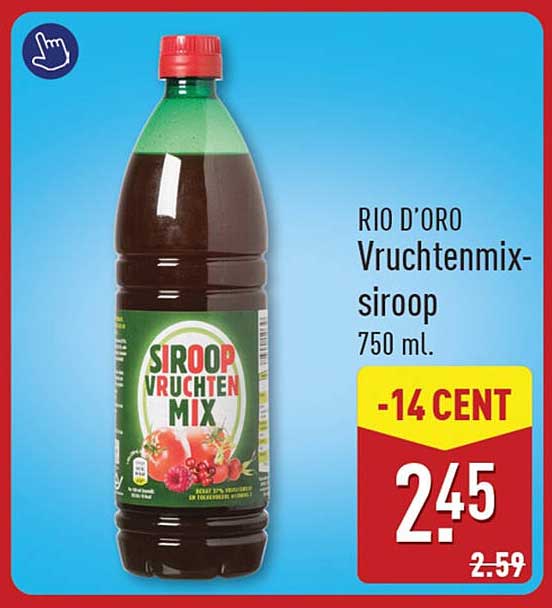 RIO D’ORO Vruchtenmix-siroop 750 ml -14 CENT