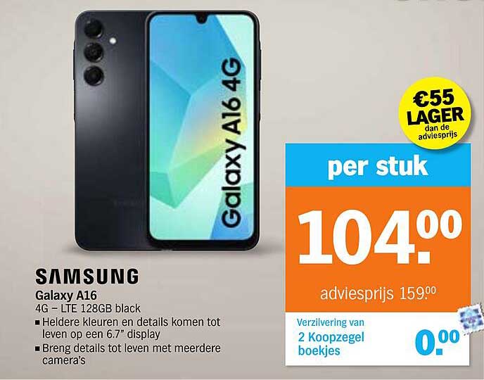 Samsung Galaxy A16 4G – LTE 128GB black