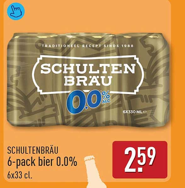 SCHULTENBRÄU 6-pack bier 0.0%