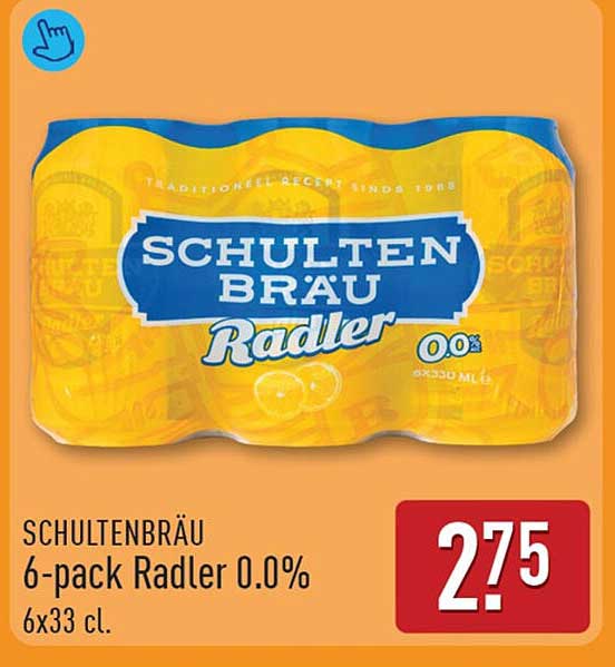 SCHULTENBRÄU 6-pack Radler 0.0% 6x33 cl.
