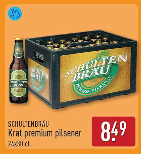 SCHULTENBRÄU Krat premium pilsener 24x30 cl.