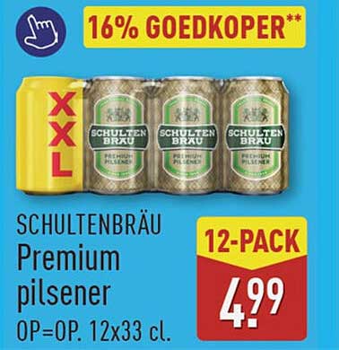 Schultenbräu Premium pilsener 12-pack