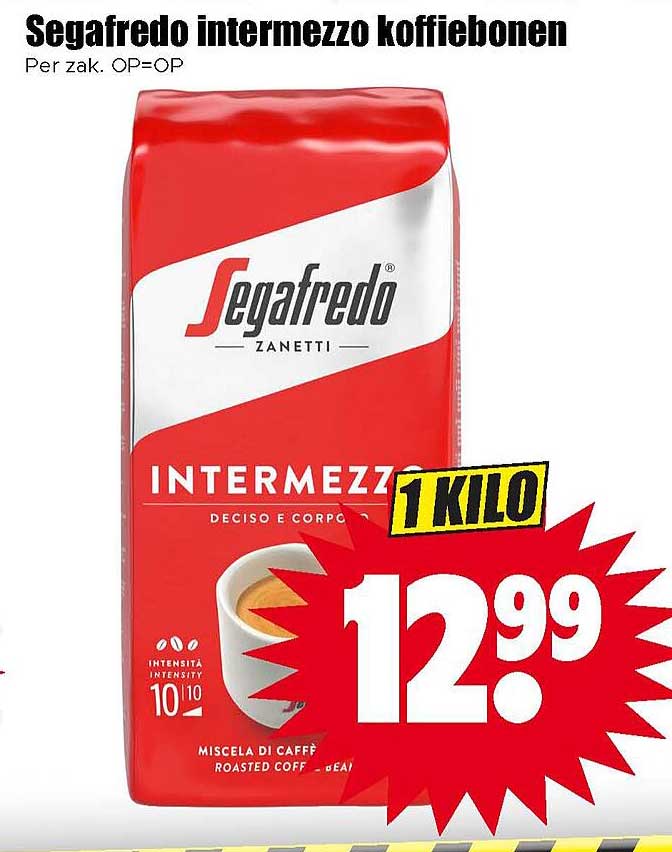 Segafredo intermezzo koffiebonen 1 kilo