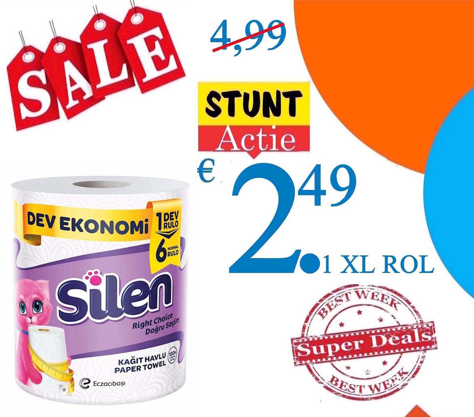 Silen Dev Ekonomi 1 dev rulo 6 normaal rulo 2.1 XL ROL