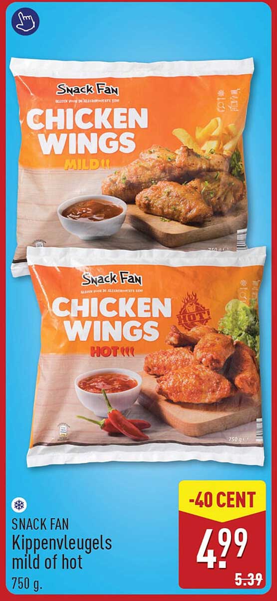SNACK FAN Kippenvleugels mild of hot