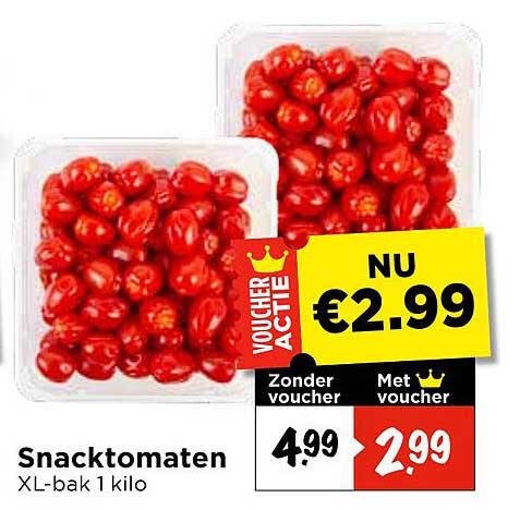 Snacktomaten XL-bak 1 kilo