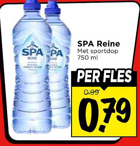 SPA Reine Met sportdop 750 ml PER FLES