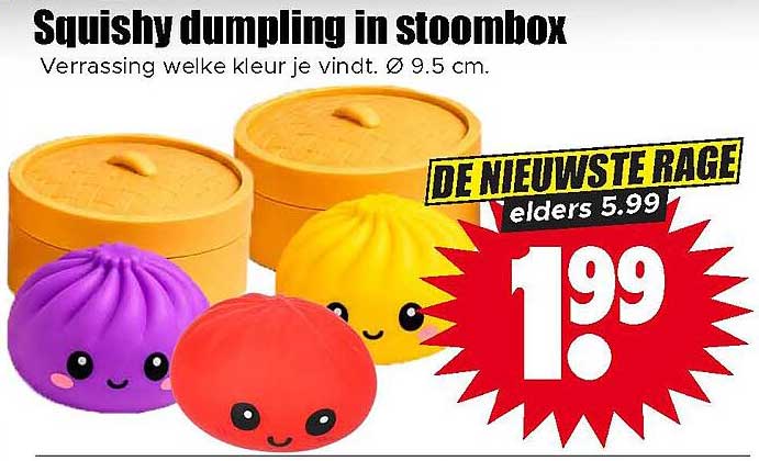 Squishy dumpling in stoombox