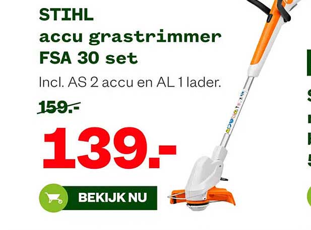 STIHL accu grastrimmer FSA 30 set