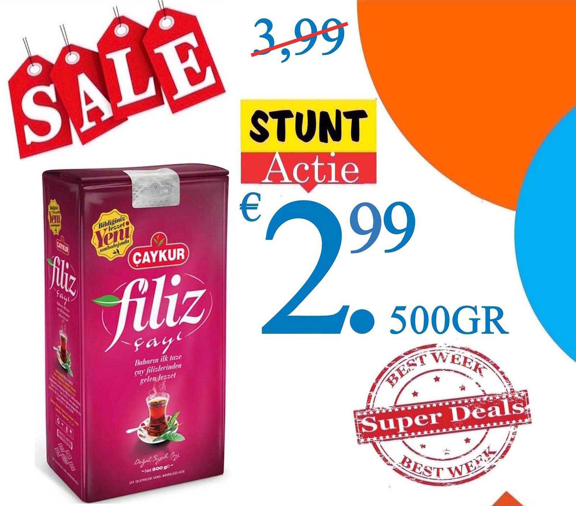 STUNT Actie ÇAYKUR filiz çayı 500GR