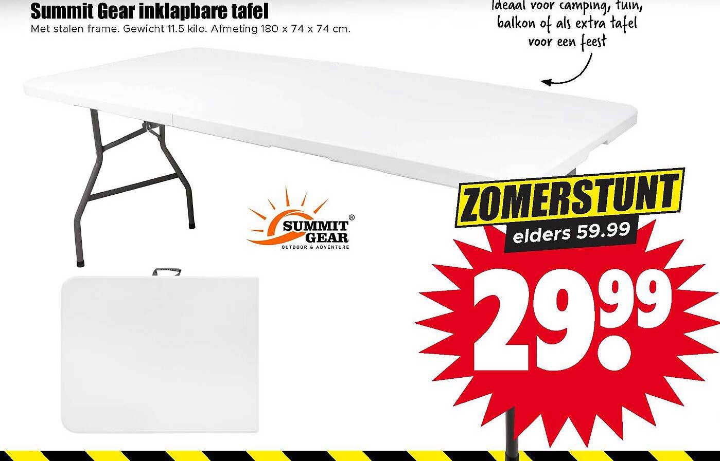 Summit Gear inklapbare tafel