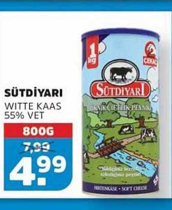 SÜTDIYARI WITTE KAAS 55% VET