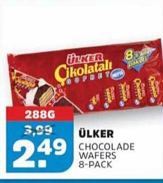 Ülker Chocolade Wafers 8-Pack