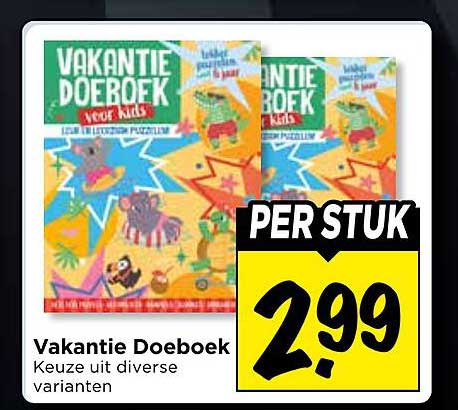 Vakantie Doeboek - Keuze uit diverse varianten