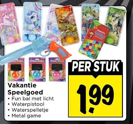 Vakantie Speelgoed PER STUK