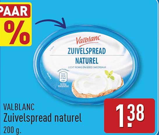 Valblanc Zuivelspread naturel
