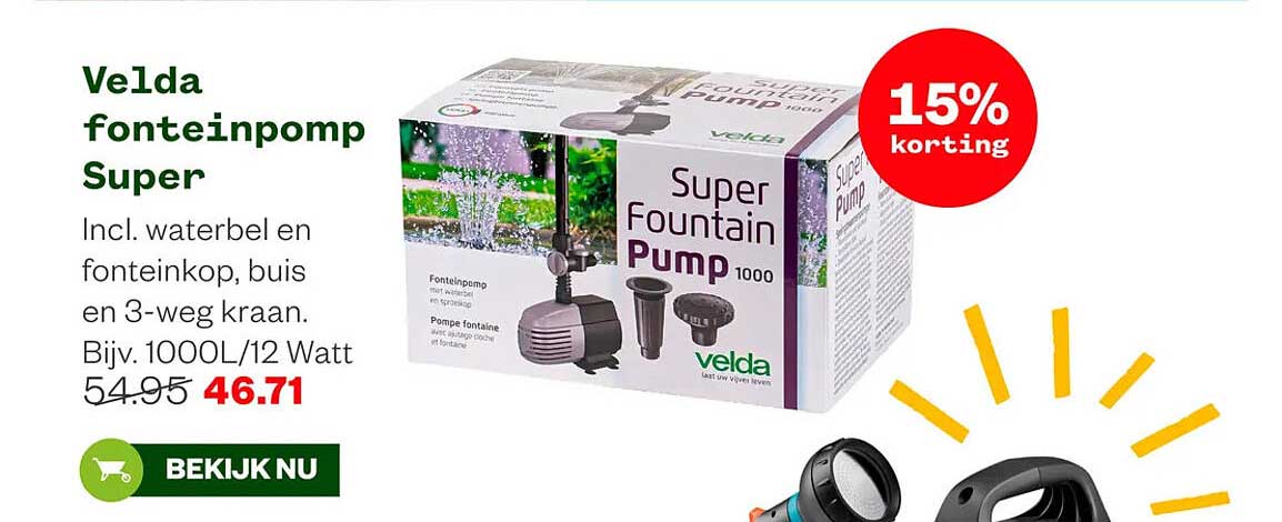 Velda fonteinpomp Super