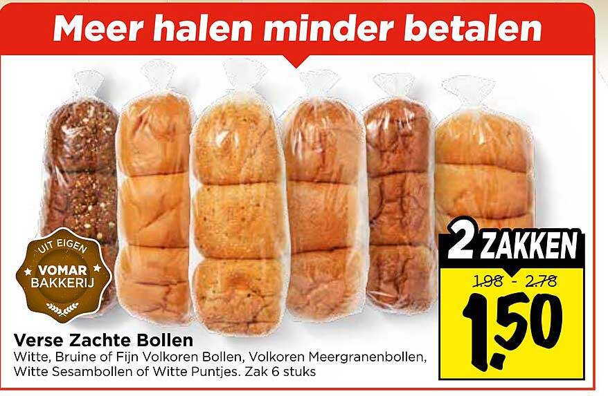 Verse Zachte Bollen 2 zakken