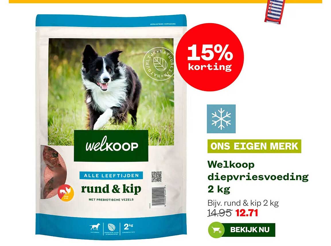 Welkoop diepvriesvoeding 2 kg