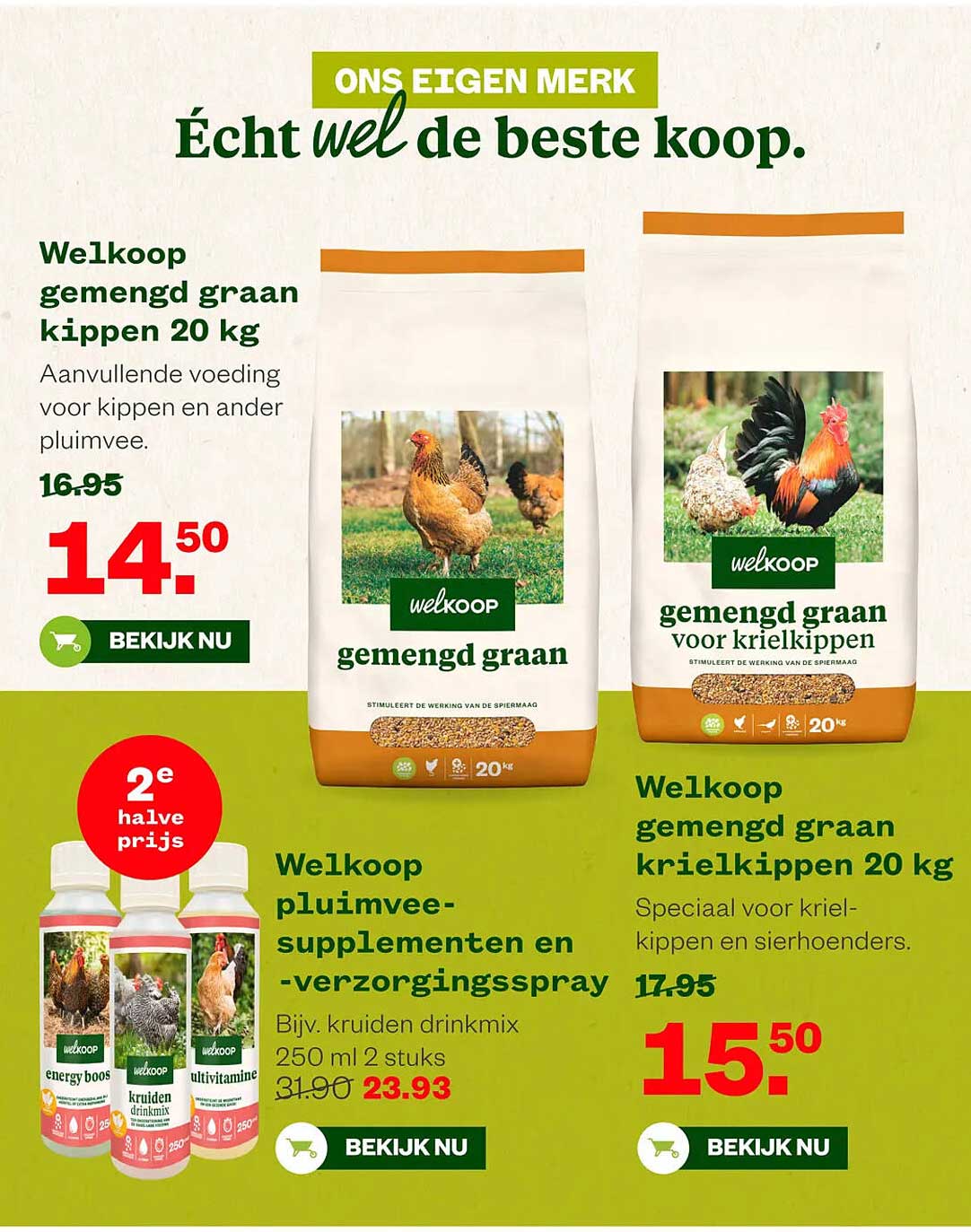 Welkoop gemengd graan kippen 20 kg
