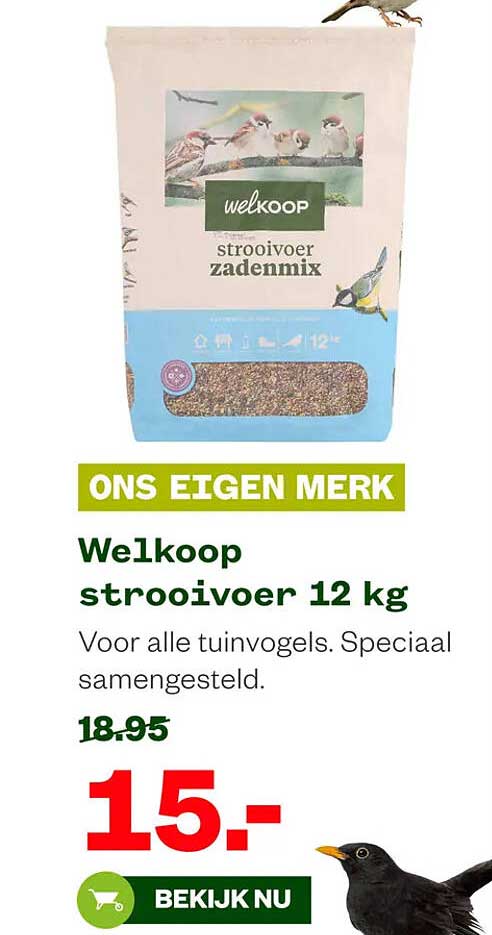 Welkoop strooivoer 12 kg