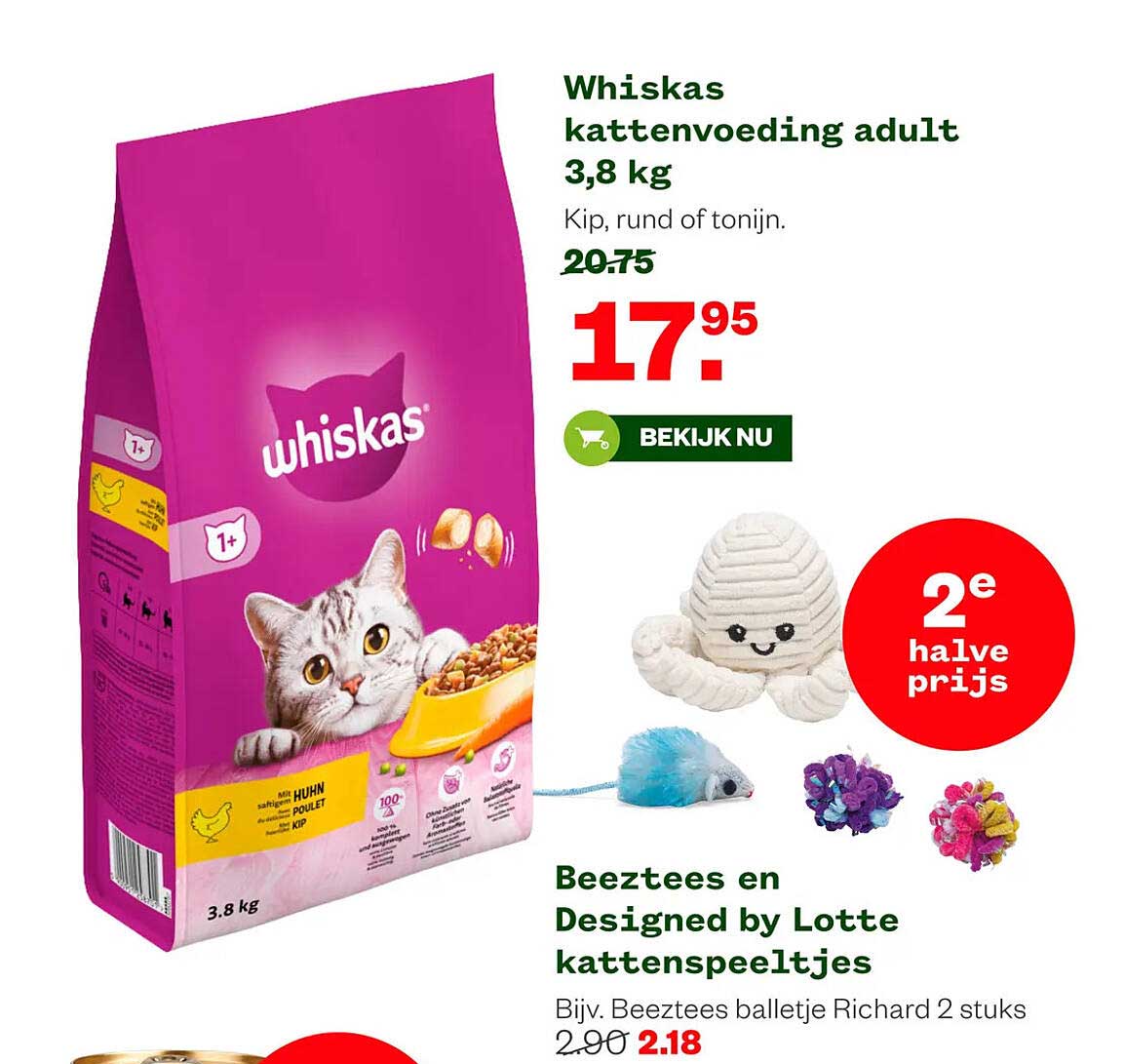 Whiskas kattenvoeding adult 3,8 kg
