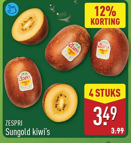 ZESPRI Sungold kiwi's 12% korting