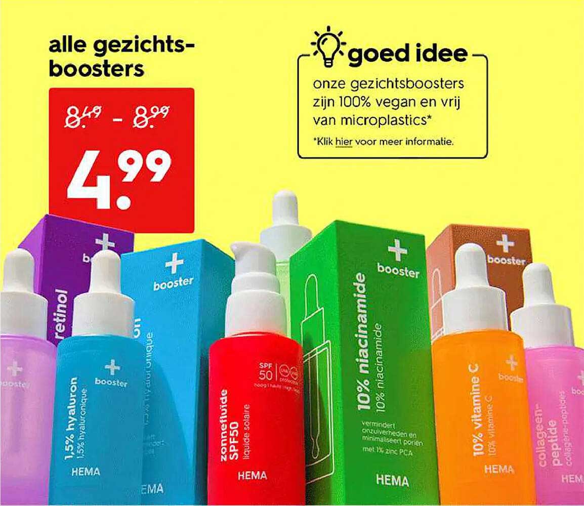 alle gezichtsboosters