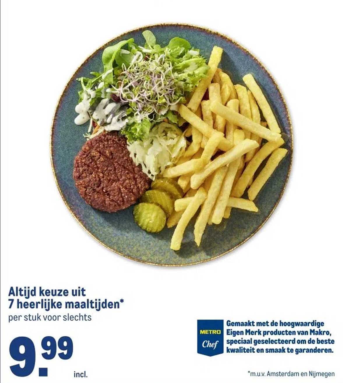 Altijd keuze uit 7 heerlijke maaltijden* per stuk voor slechts
