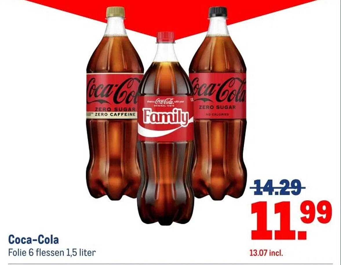 Coca-Cola Folie 6 flessen 1,5 liter