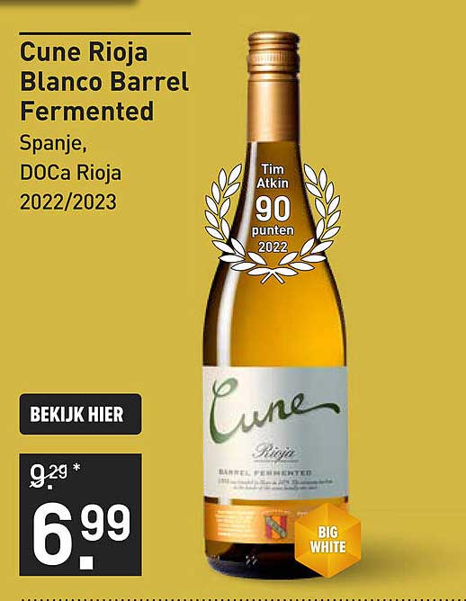 Cune Rioja Blanco Barrel Fermented