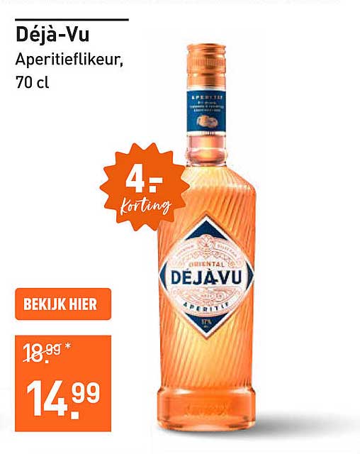 Déjà-Vu Aperitieflikeur, 70 cl