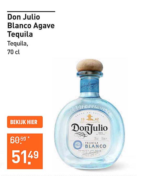Don Julio Blanco Agave Tequila