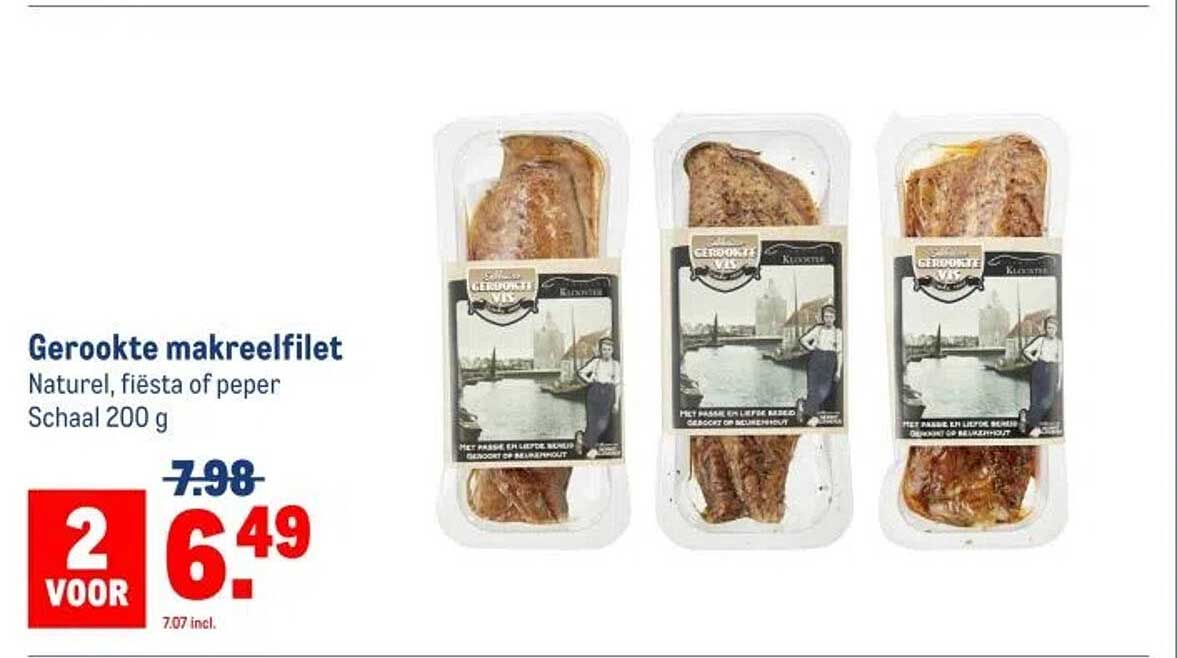Gerookte makreelfilet
