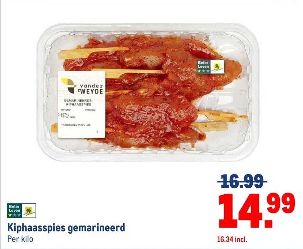 Kiphaasspies gemarineerd