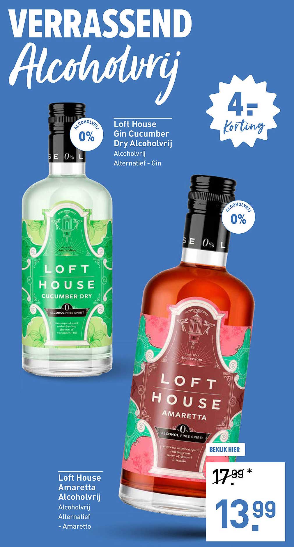 Loft House Gin Cucumber Dry Alcoholvrij - 0% Alcohol