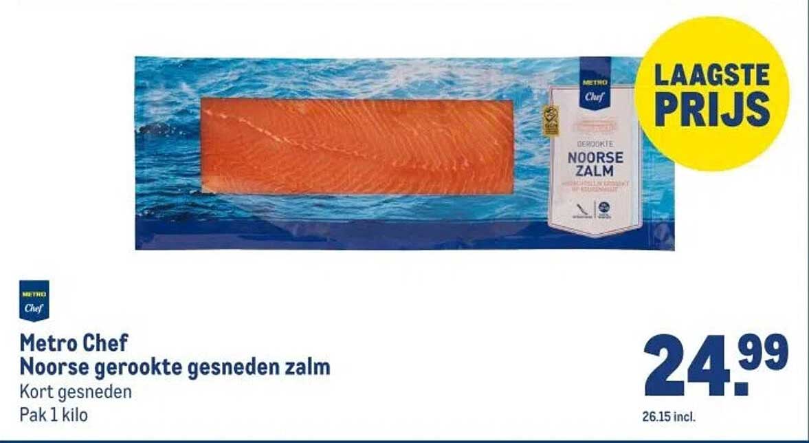 Metro Chef Noorse gerookte gesneden zalm