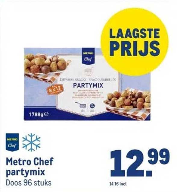 Metro Chef partymix Doos 96 stuks