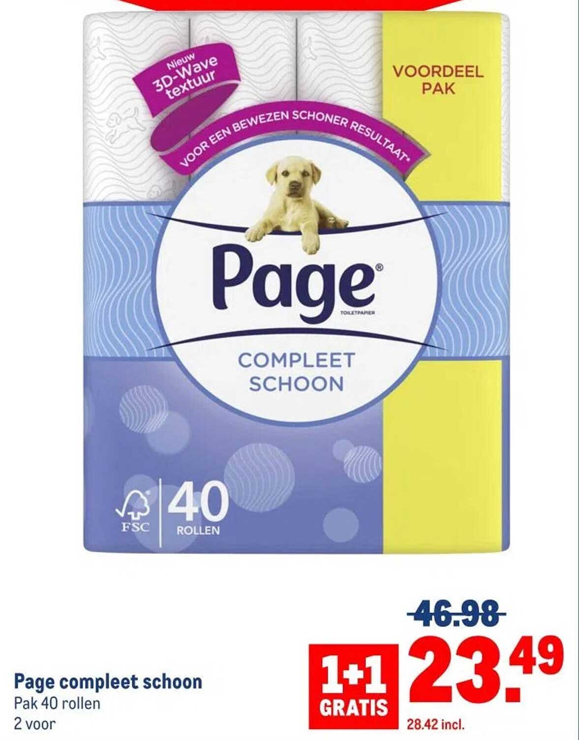 Page compleet schoon